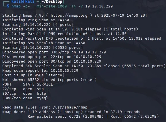 DiarioHacking HTB Spectra NMAP