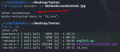 Extraemos los datos ocultos con Stengheid