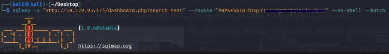 Lanzamos SQLmap