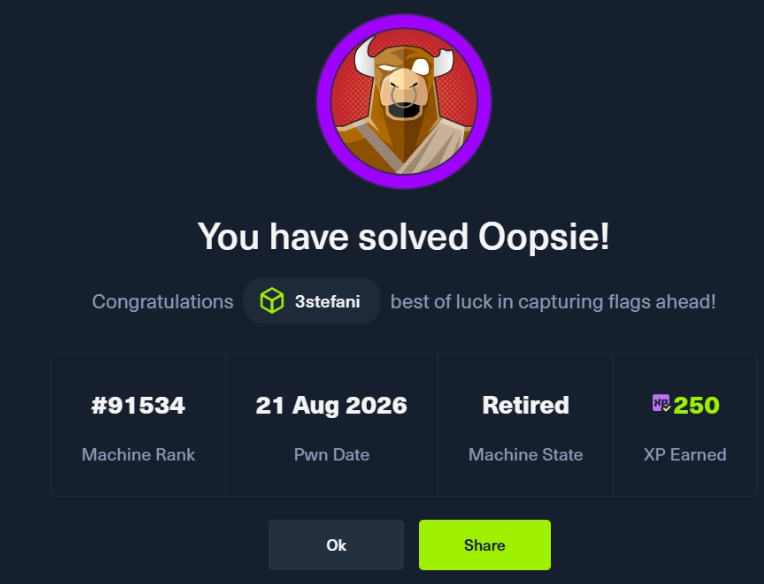 Hack the Box – Oopsie