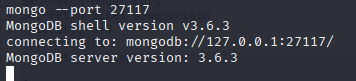 Conexión a MongoDB por el puerto 27117